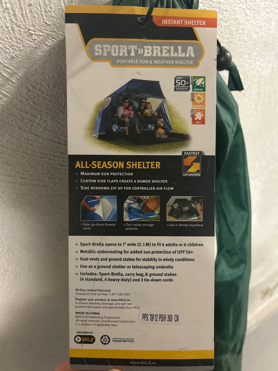 SKLZ Sport-Brella Portable Sun & Weather Shelter image indicator(2)