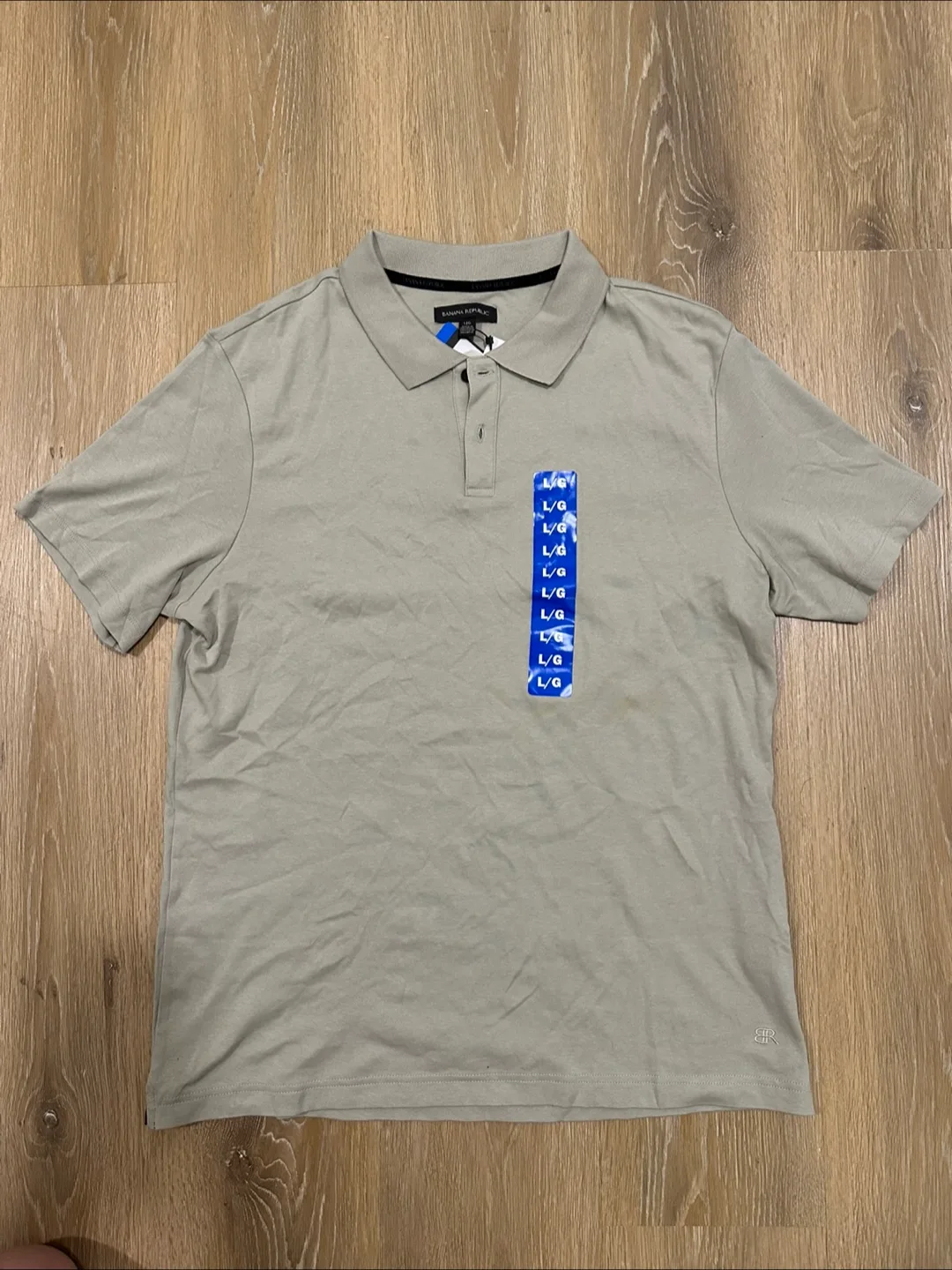 Banana Republic Beige Polo Size Large thumbnail