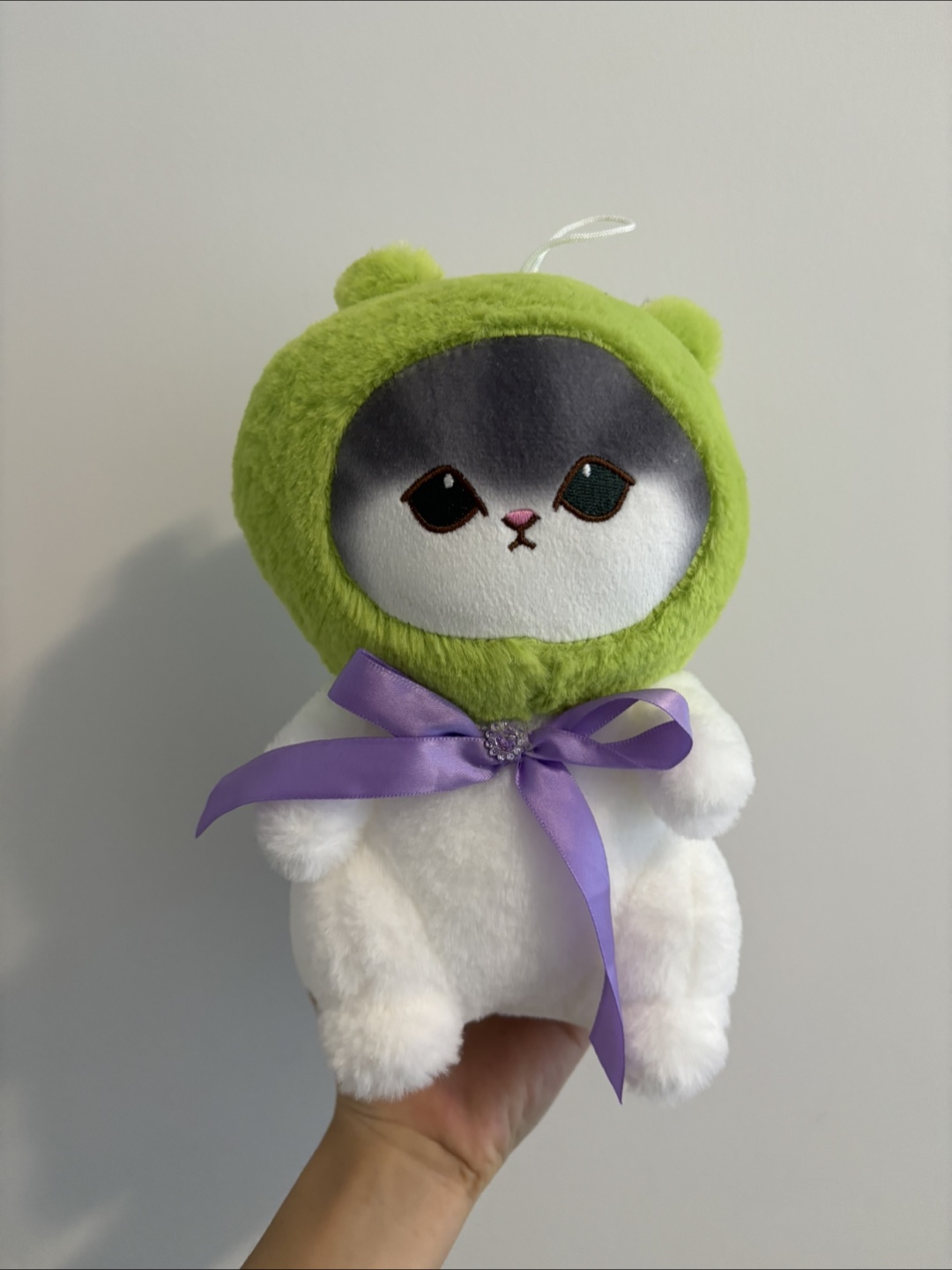 Adorable Cat Plushie with Hood - Pink and Green (2) - photo 2