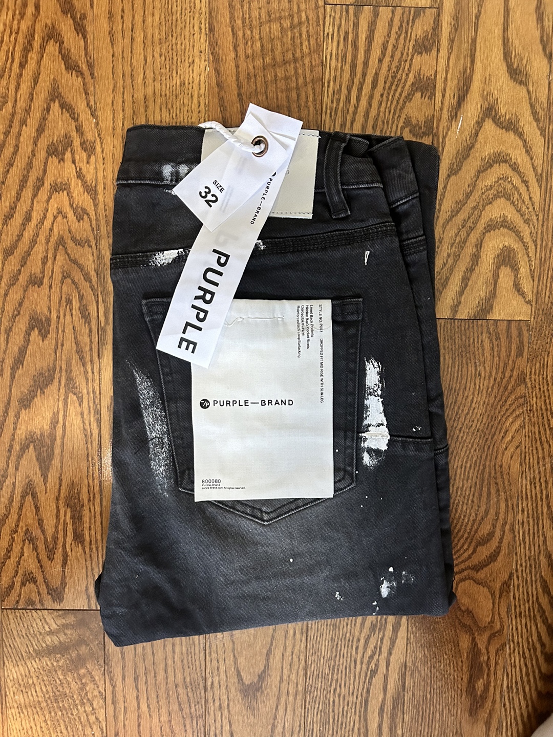 black purple jeans size 32 - photo 3