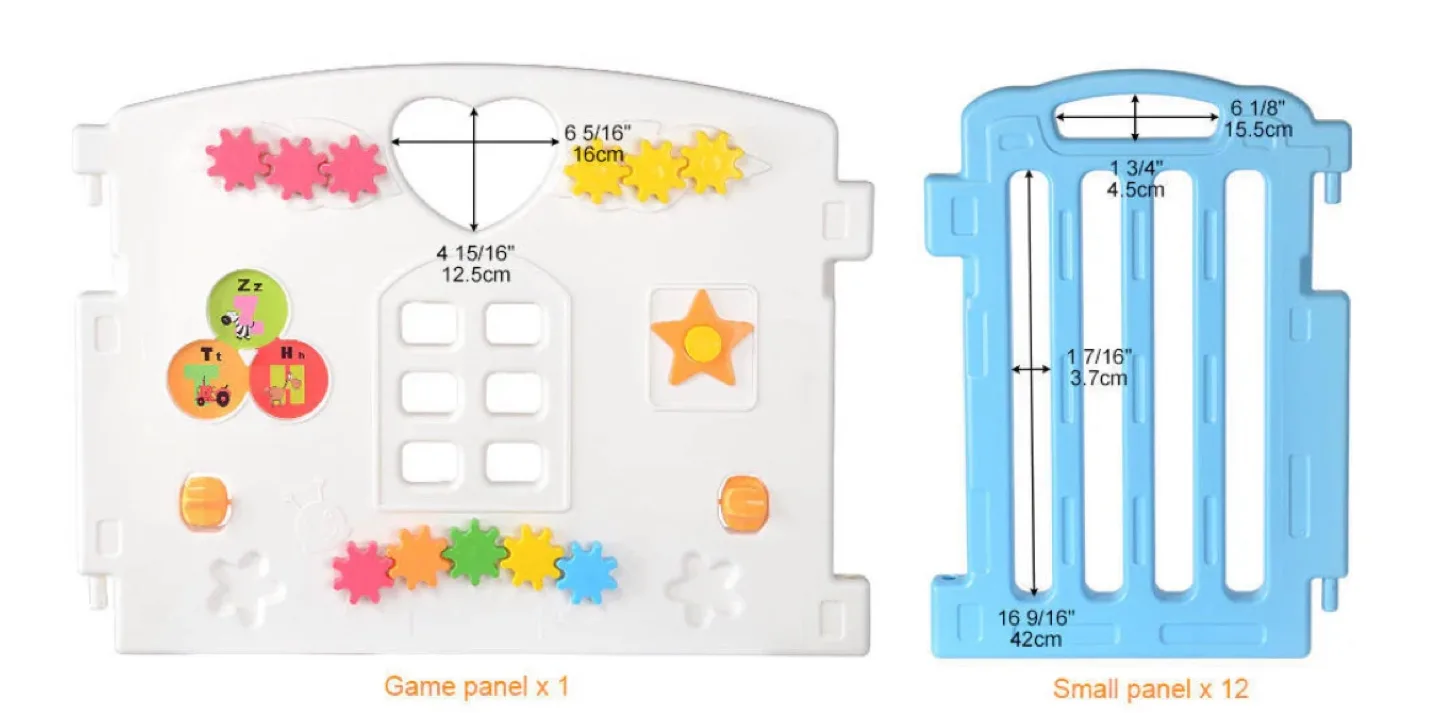 Baby Playpen Extra white activity panel + 2 connectors image indicator(2)