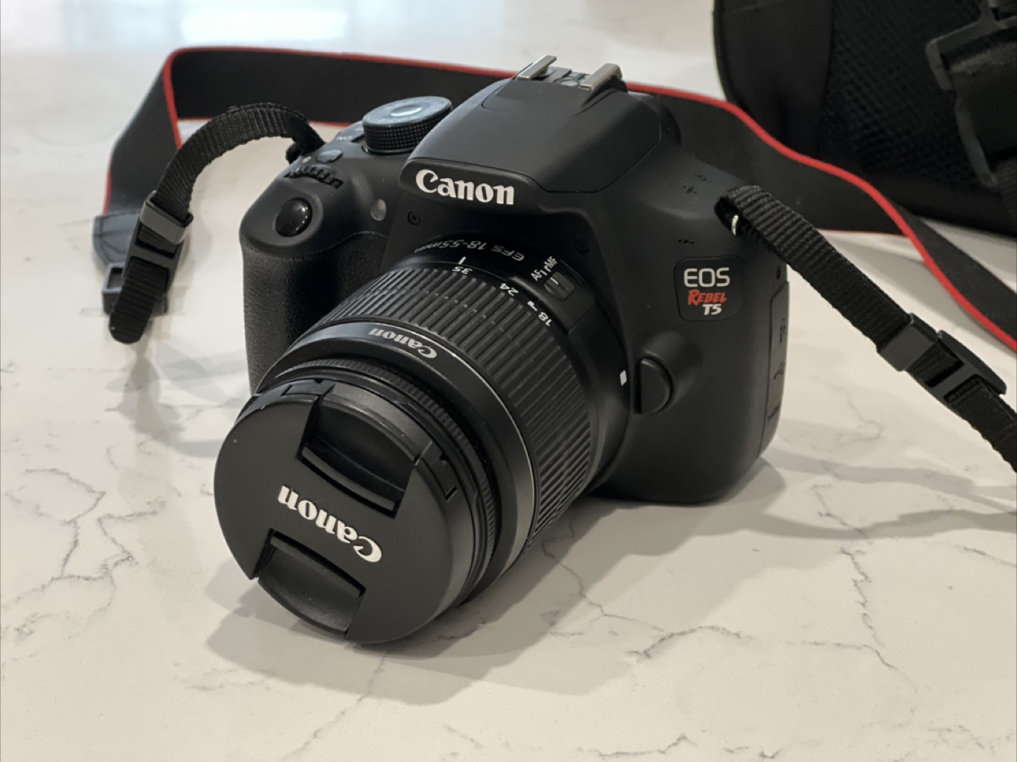 Canon EOS Rebel T5 DSLR Camera with 2 Lenses and Bag - photo 2
