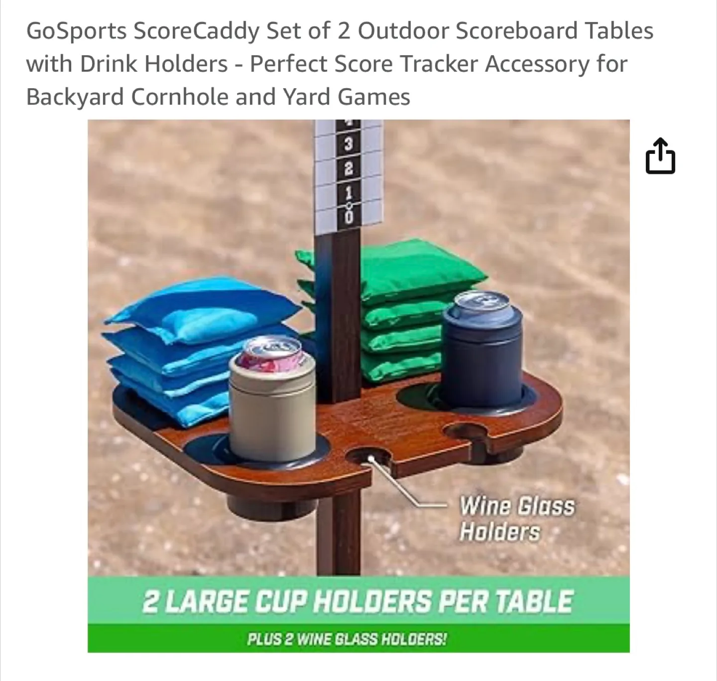 GoSports ScoreCaddy Set of 2 Outdoor Scoreboard Tables image indicator(4)