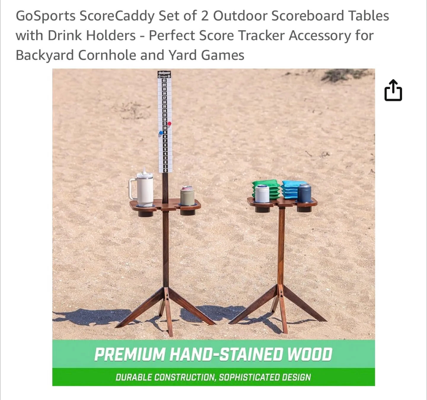 GoSports ScoreCaddy Set of 2 Outdoor Scoreboard Tables image indicator(6)