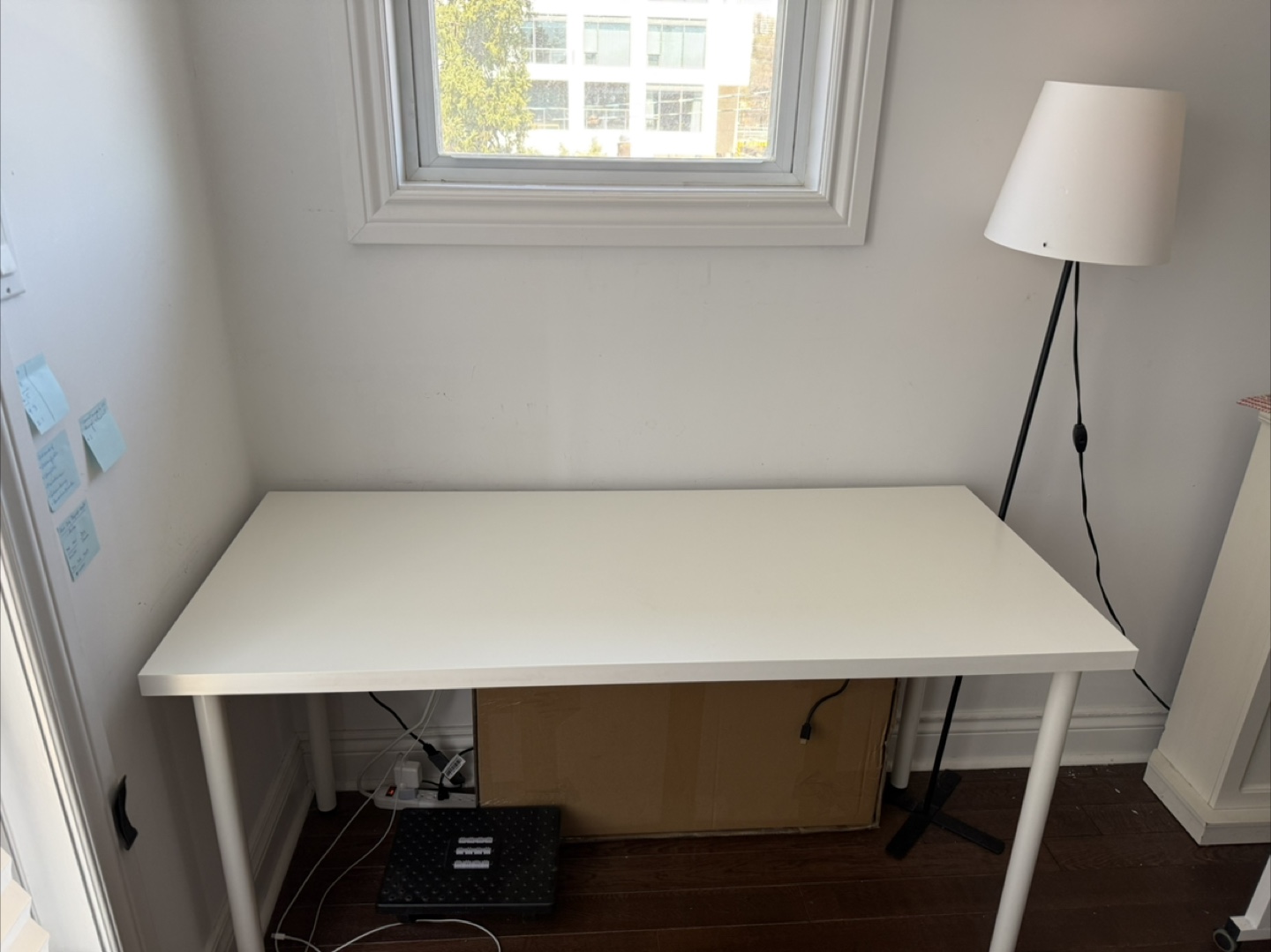 White IKEA Desk