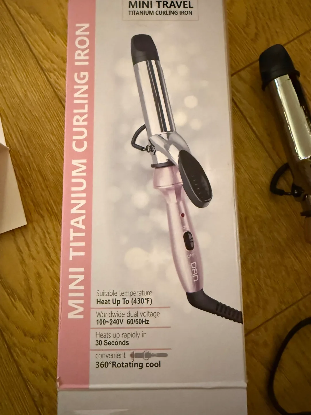 Mini Travel Titanium Curling Iron Dan technology image indicator(3)