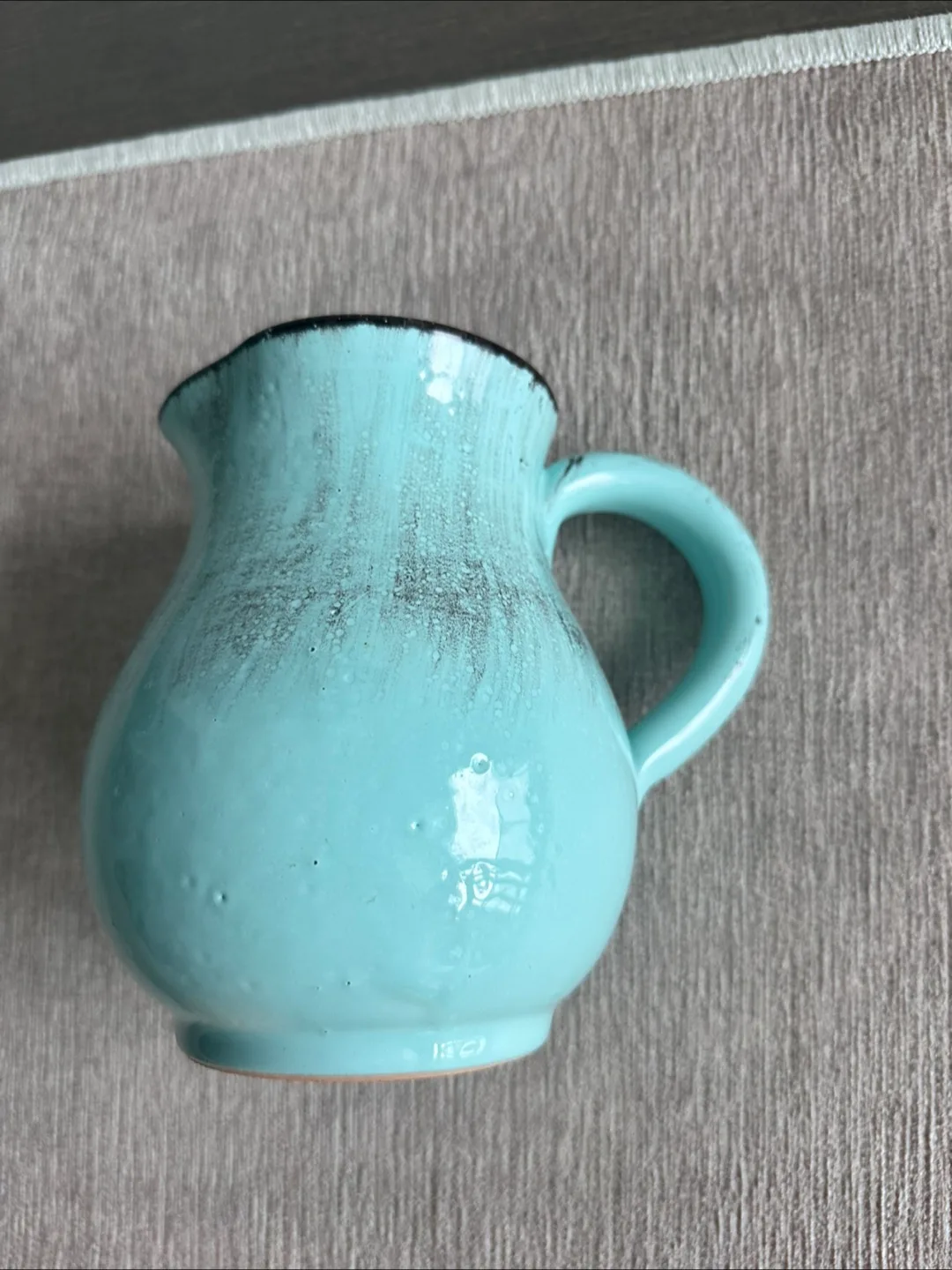 Light Blue Ceramic Pitcher thumbnail