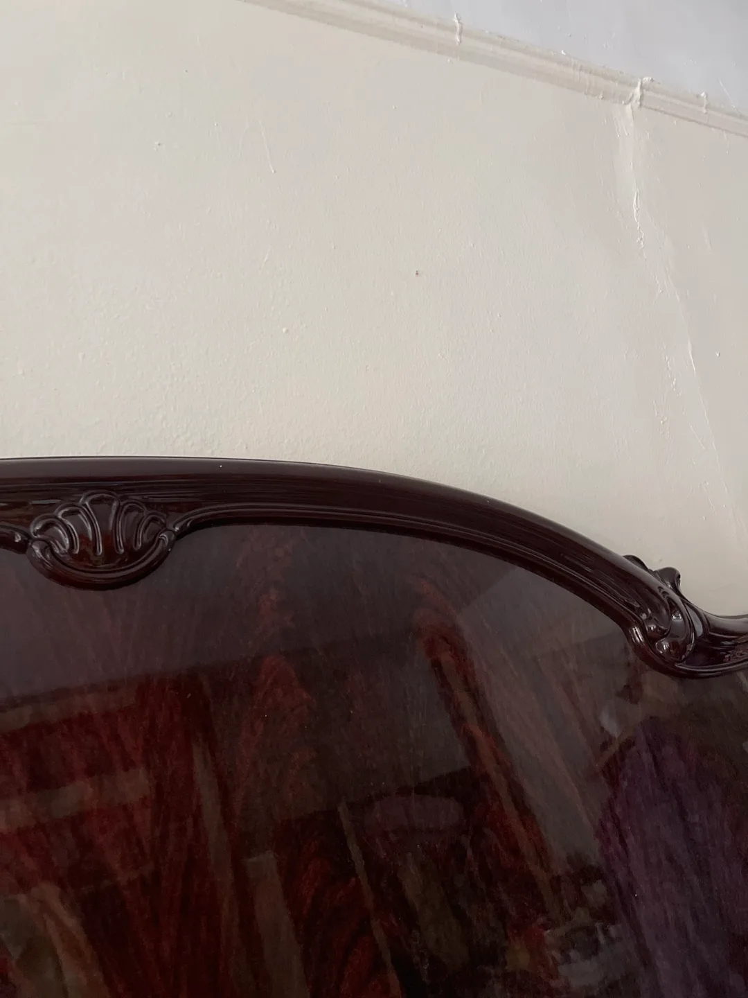 Dark Cherry Wood Bedroom Set with Mirror image indicator(2)