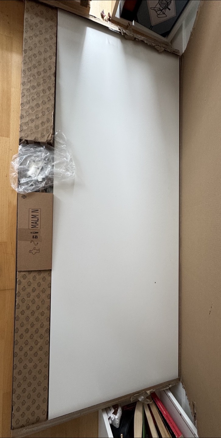 IKEA queen  Malm bed+ bed side table - photo 2