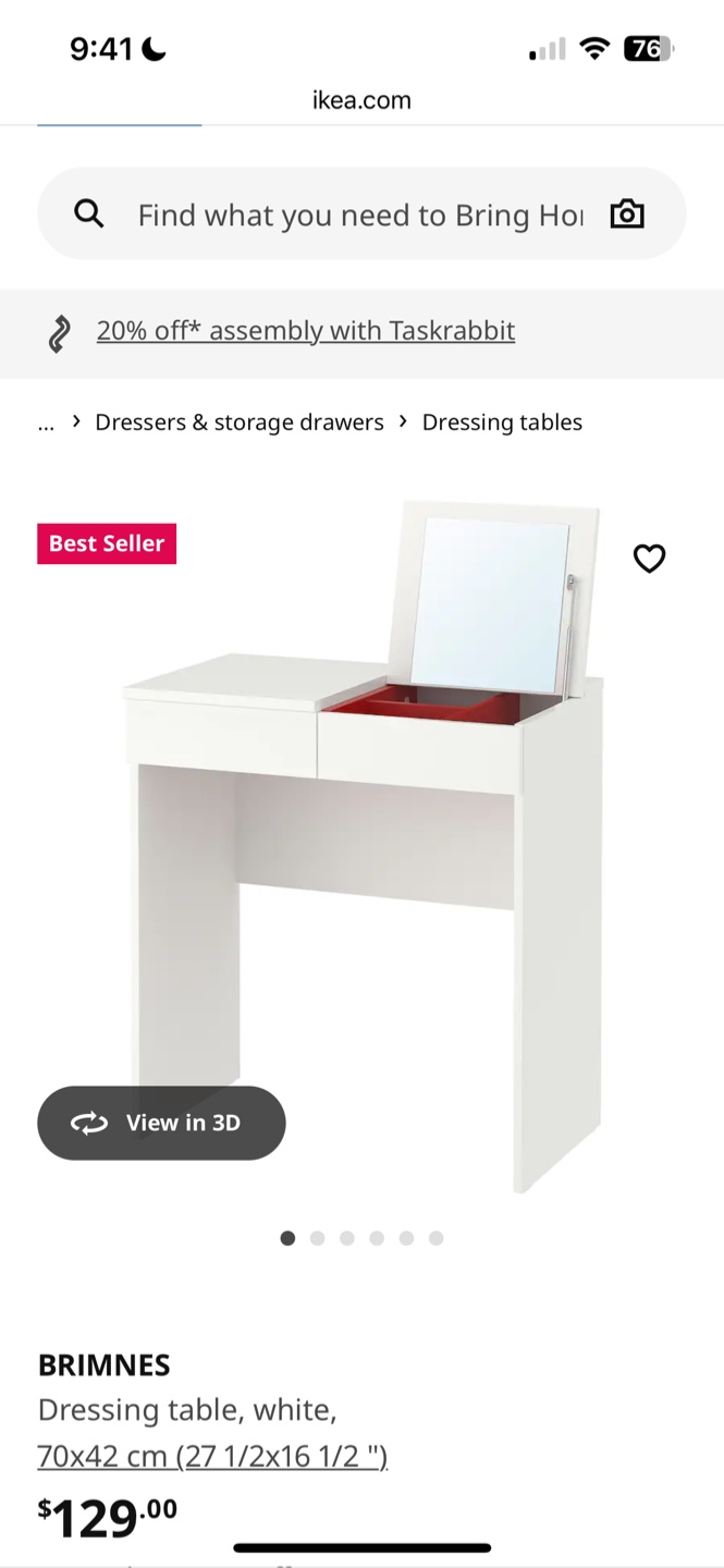 IKEA vanity’s