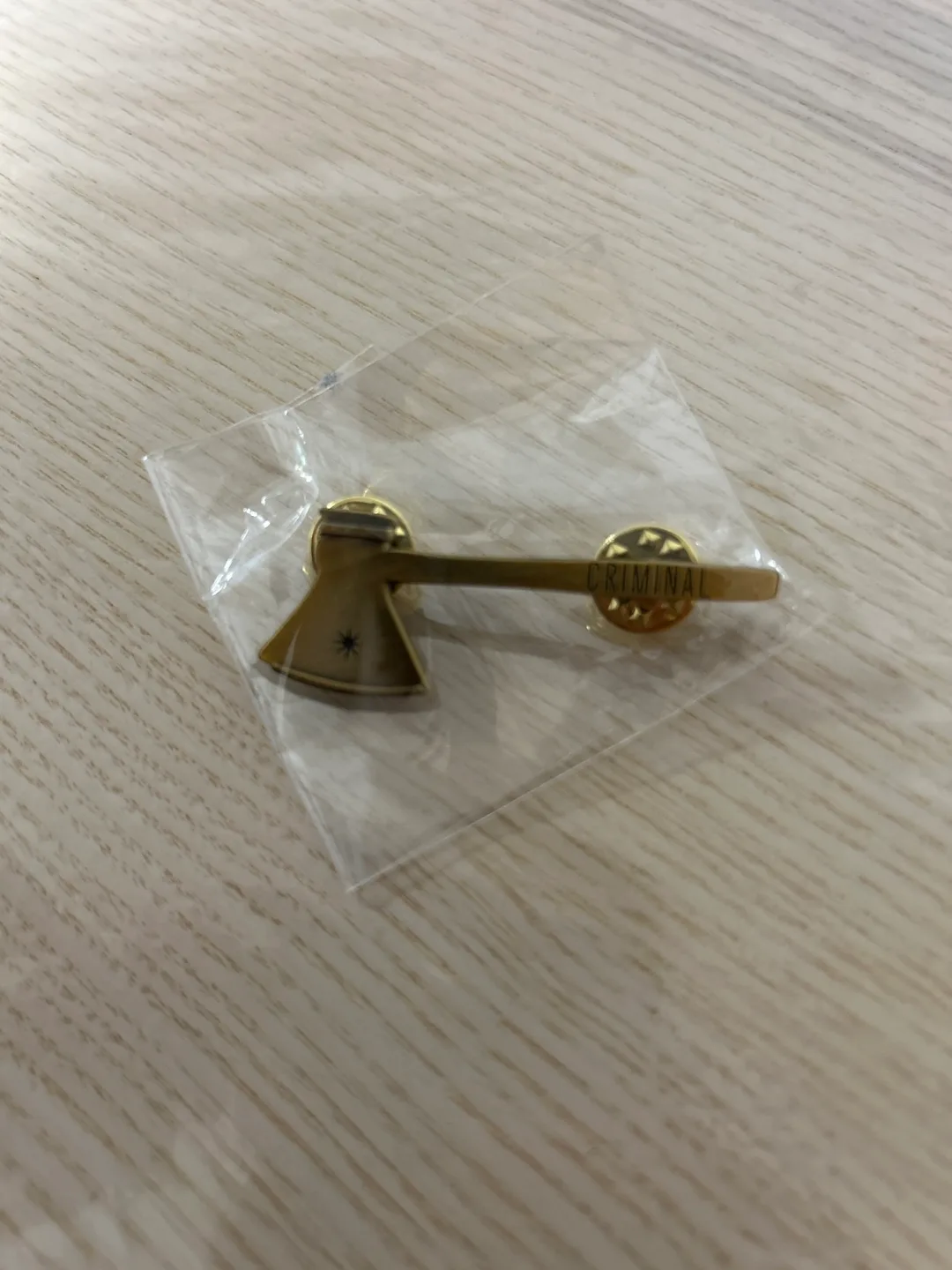 Criminal Podcast Axe Enamel Pin thumbnail