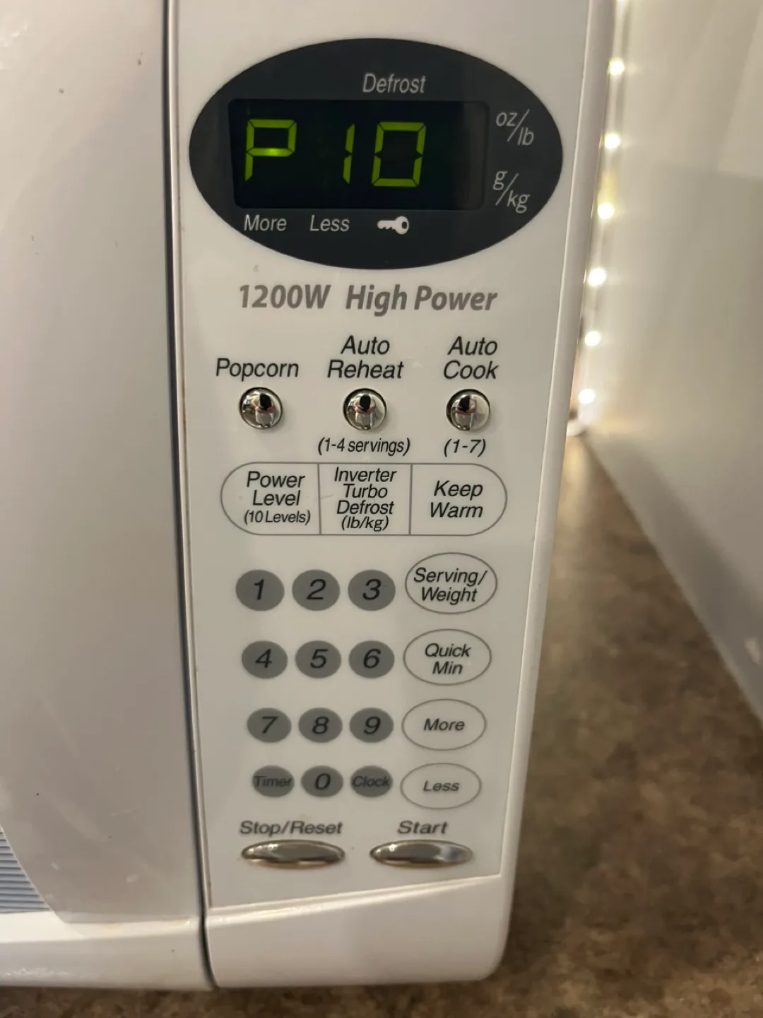 Panasonic 1200W Inverter Microwave image indicator(5)