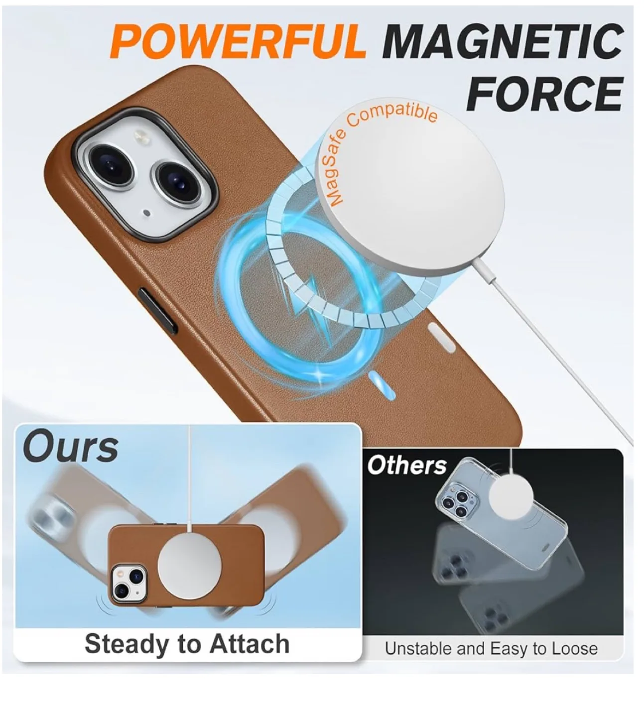 New Leather Phone Case for Apple iPhone 15 image indicator(5)