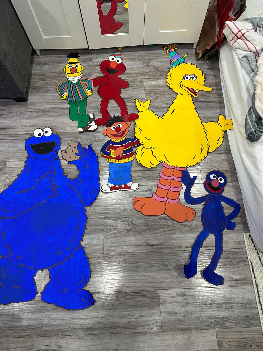 Sesame Street and Winnie the Pooh Party Cutouts - photo 4