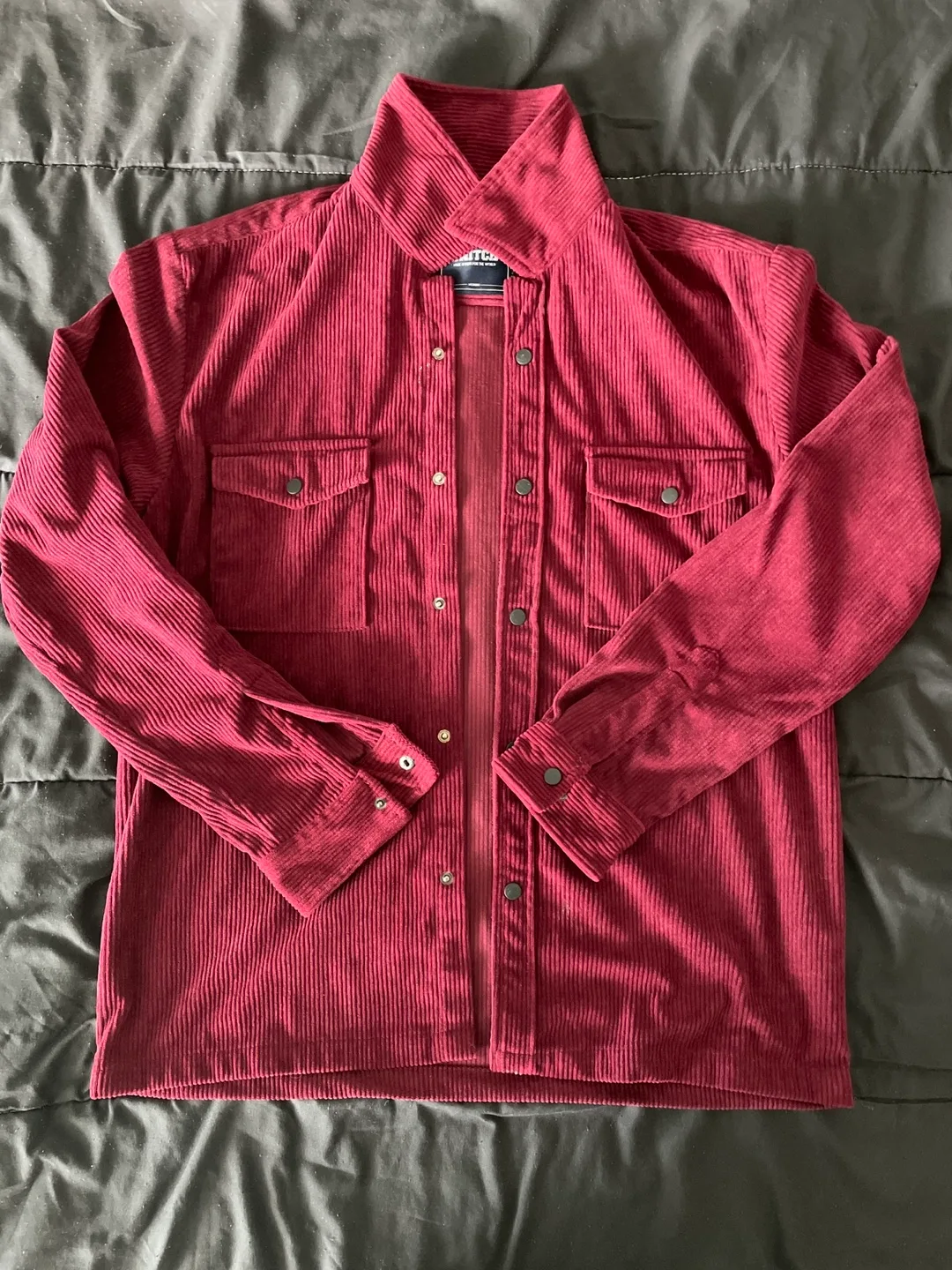 Burgundy Corduroy SPRING Shirt Jacket thumbnail