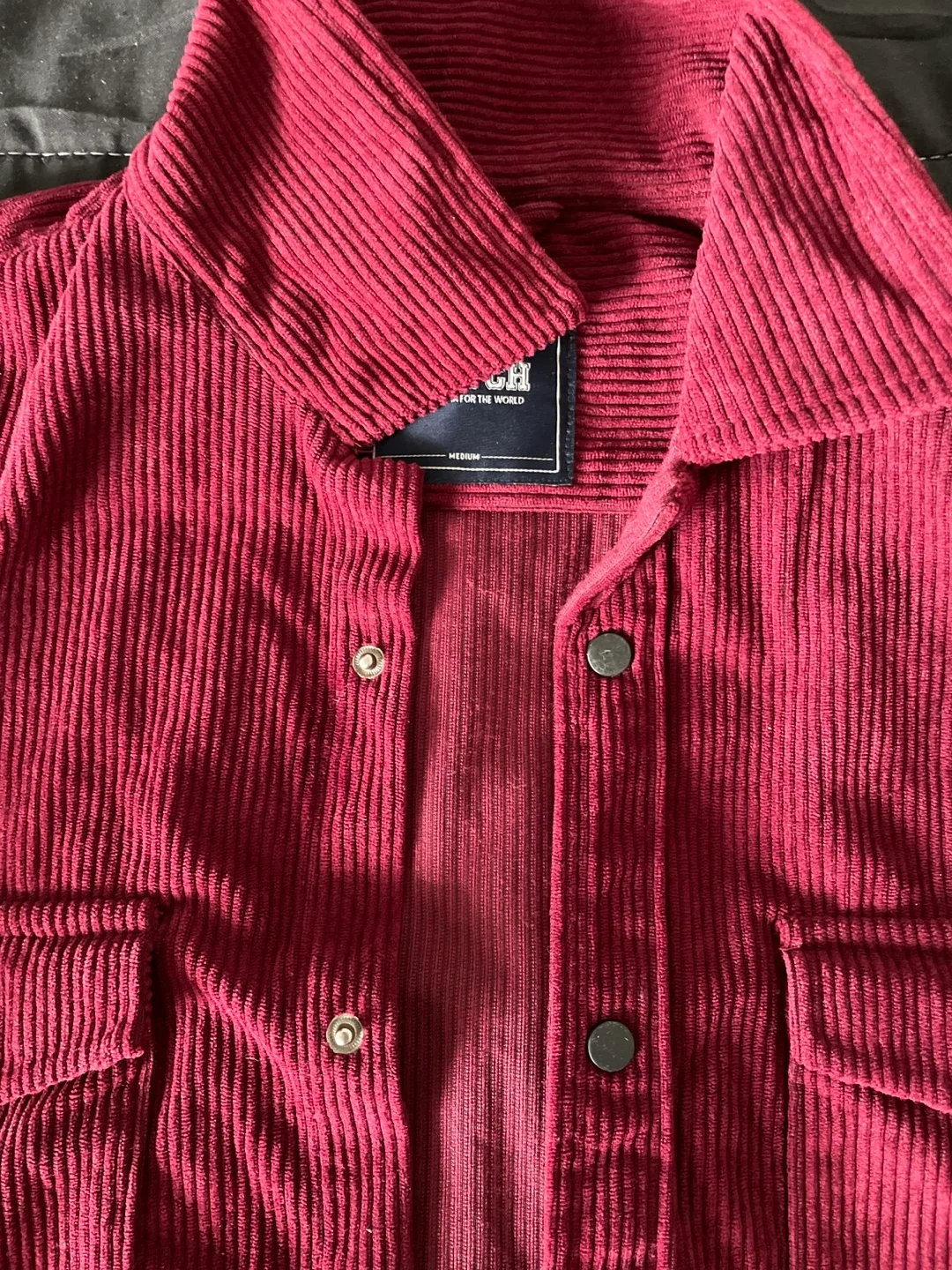 Burgundy Corduroy SPRING Shirt Jacket image indicator(2)