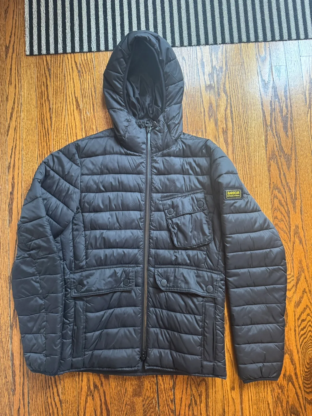Barbour International Quilted Hooded Jacket image indicator(3)