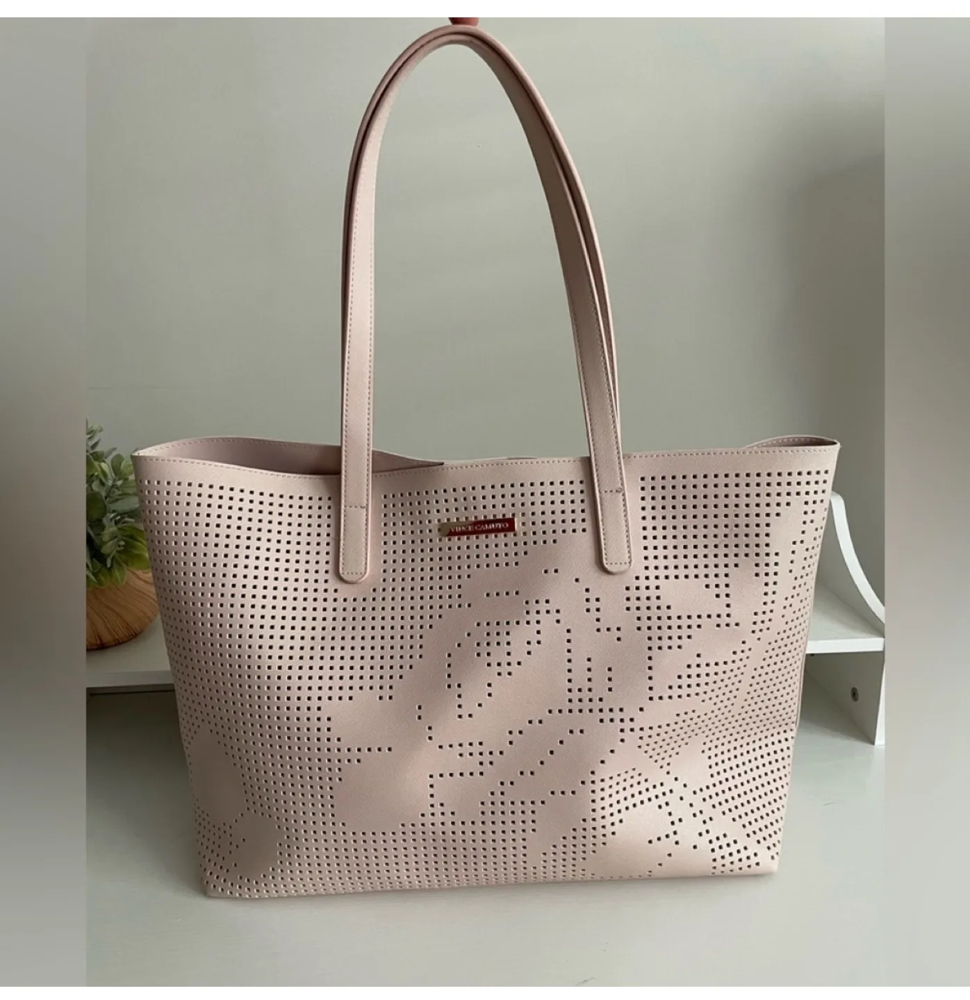 Pink Perforated Tote Bag thumbnail