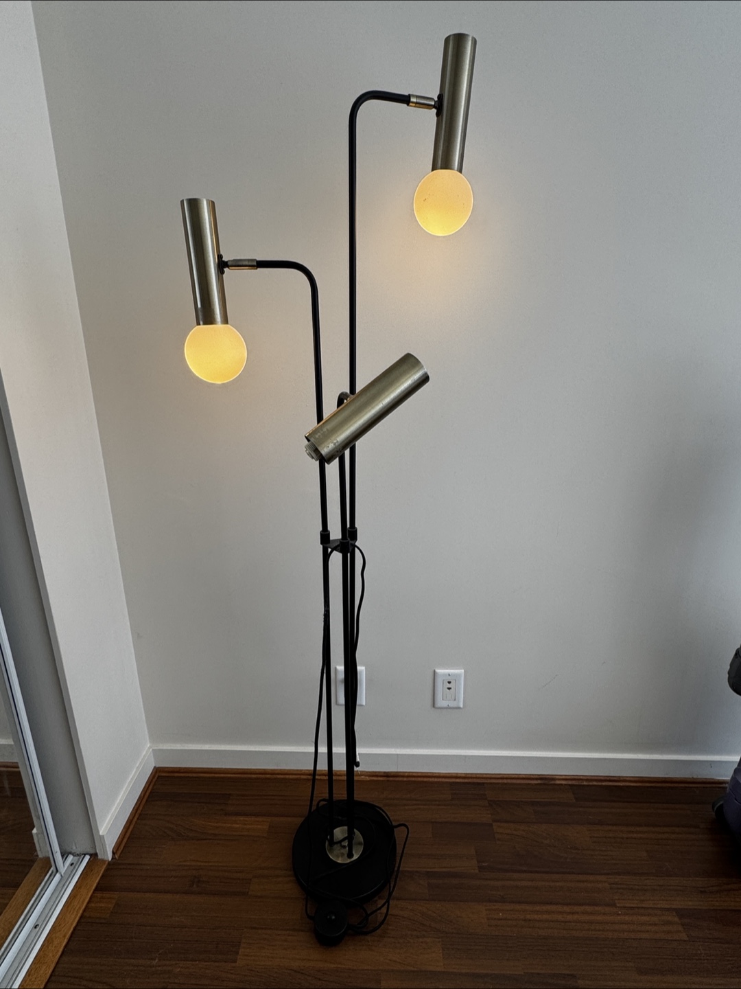 Mid-Century Three-Light Floor Lamp