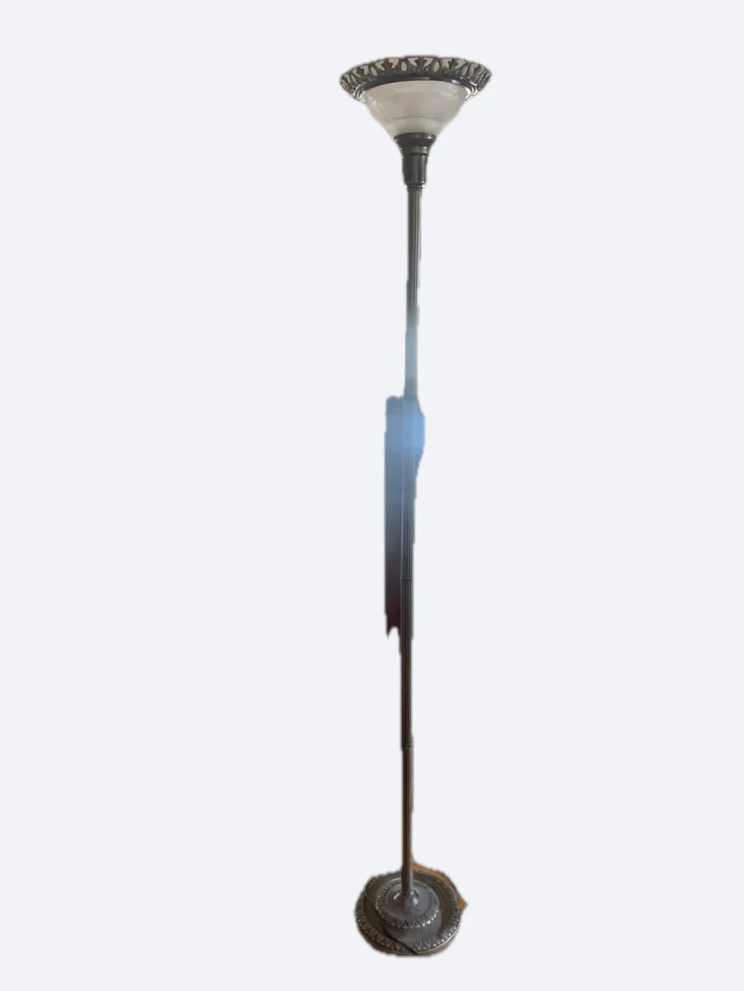 Elegant Floor Lamp with Frosted Glass Shade thumbnail