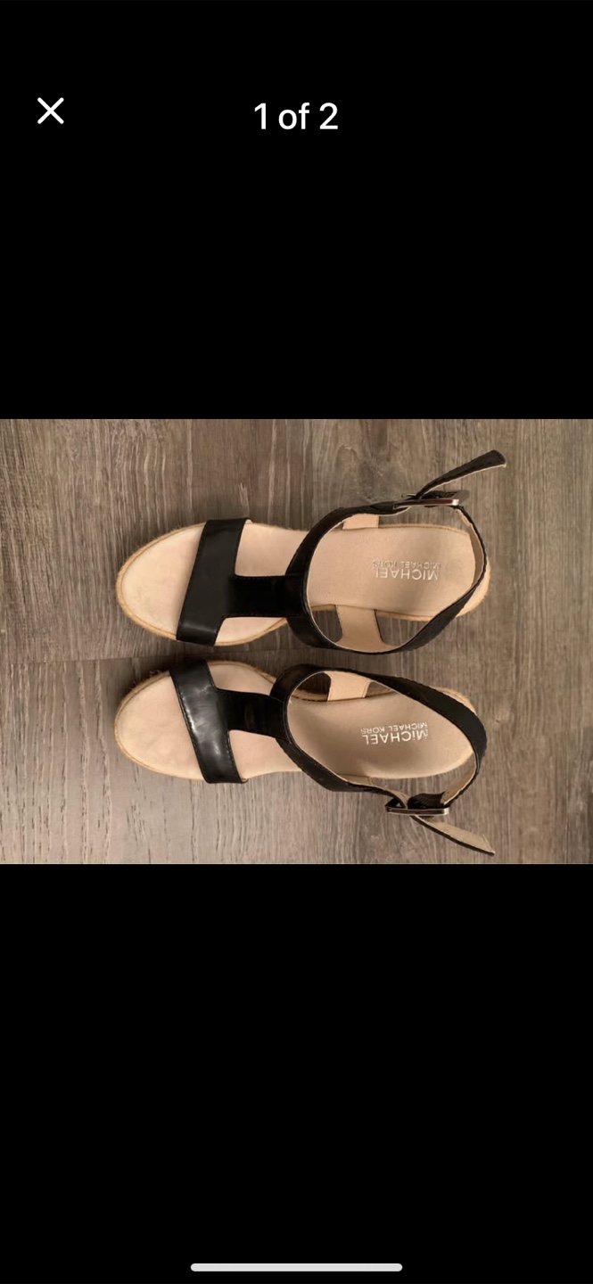 Michael Kors Black Wedge Sandals - photo 2
