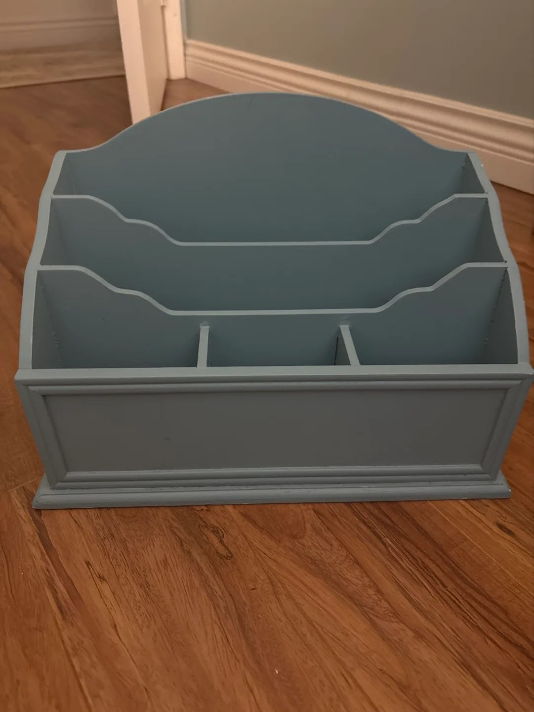 🧡Homesense Wooden Blue Desk Organiser thumbnail