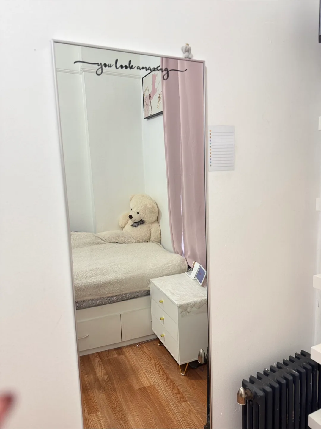 Full Length Mirror with 'You Look Amazing' Decal’ image indicator(2)