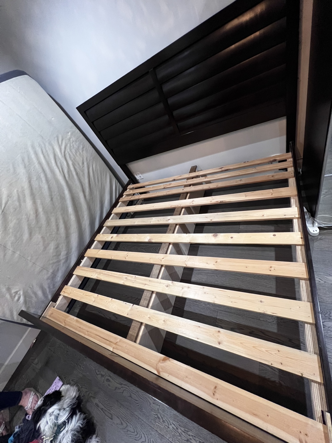King size mahogany hardwood bed frame - photo 3
