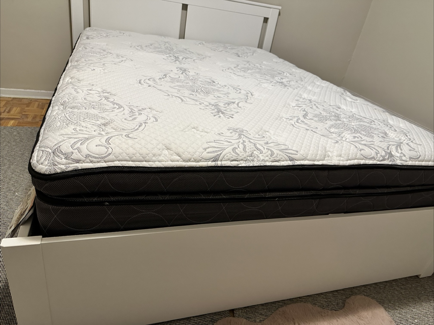 Queen White Bed Frame ONLY - photo 5