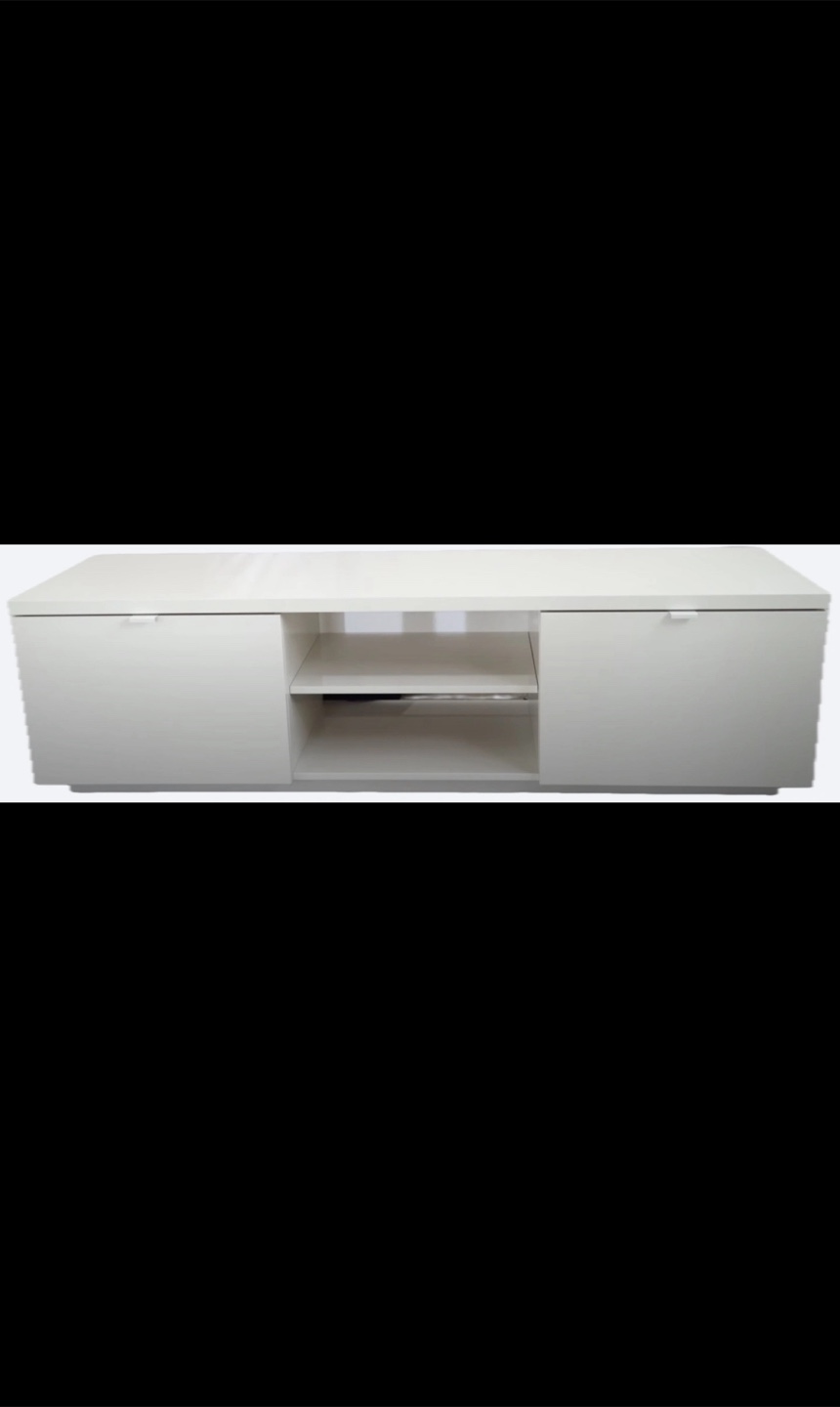 IKEA High Gross White TV Stand