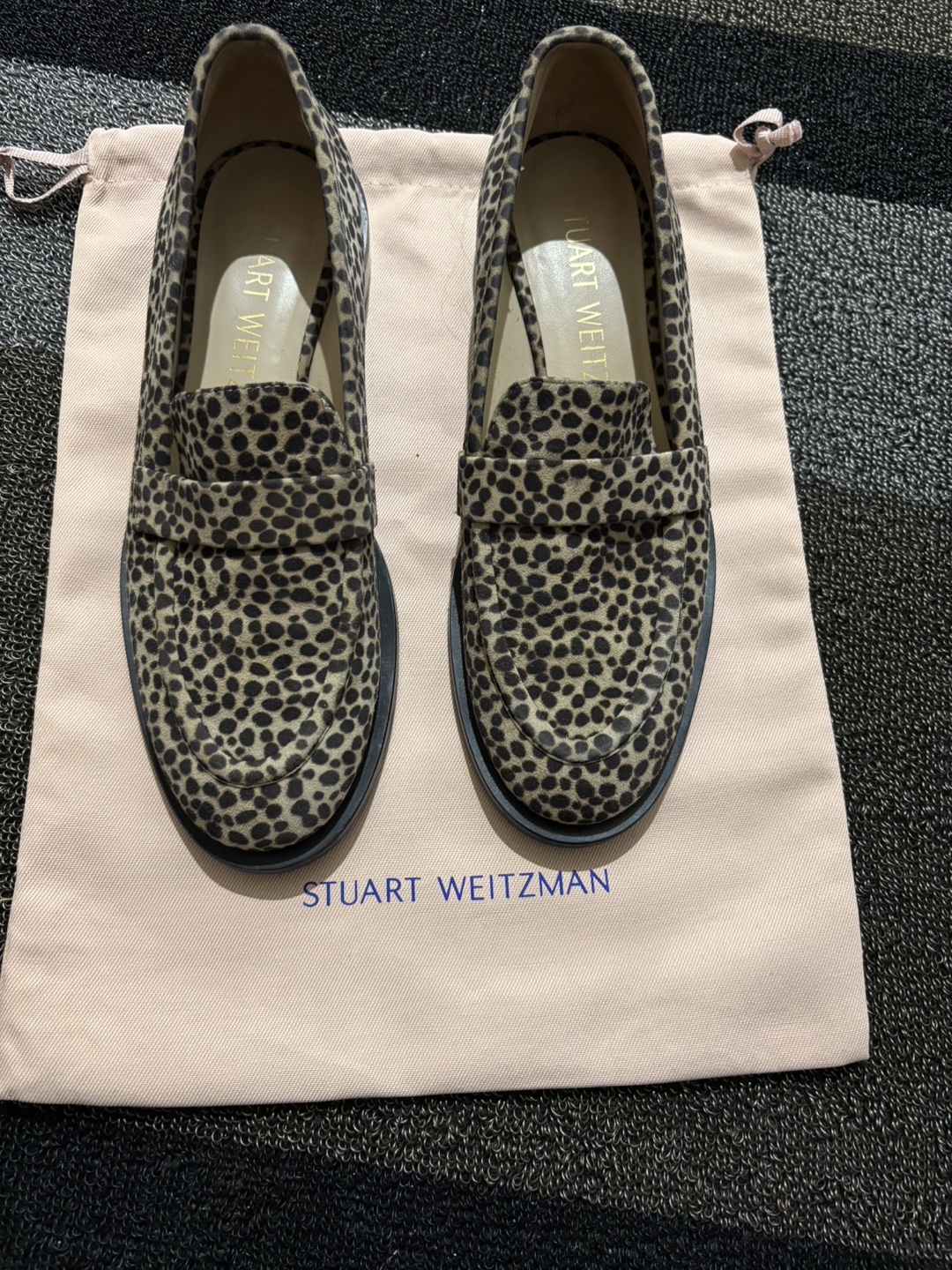 Stuart Weitzman Leopard Print Loafers