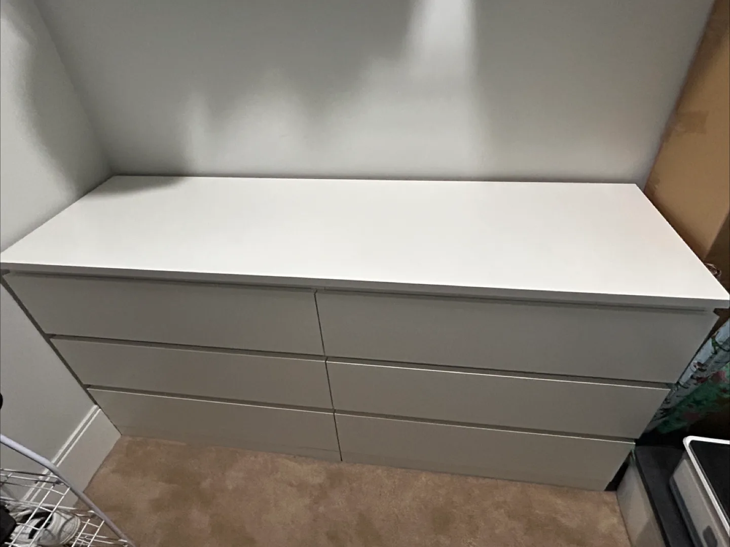 MALM 6-drawer dresser - white thumbnail