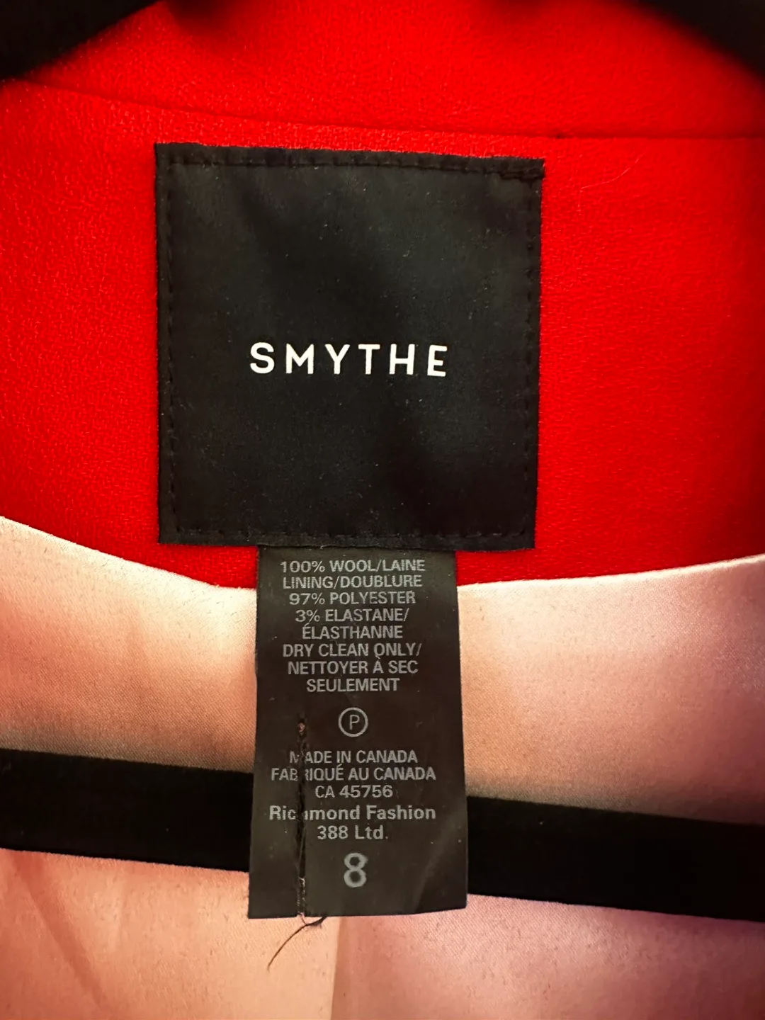 Smythe Duchess Red Blazer, size 8. In great shape! $225 image indicator(2)