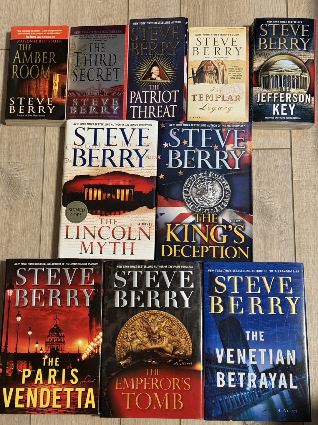 Collection of 10 Steve Berry Novels
