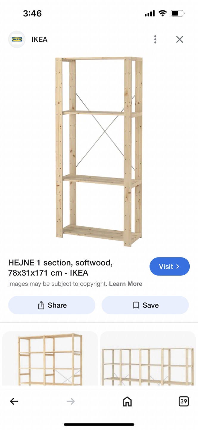 IKEA HEJNE 1-Section Shelving Unit