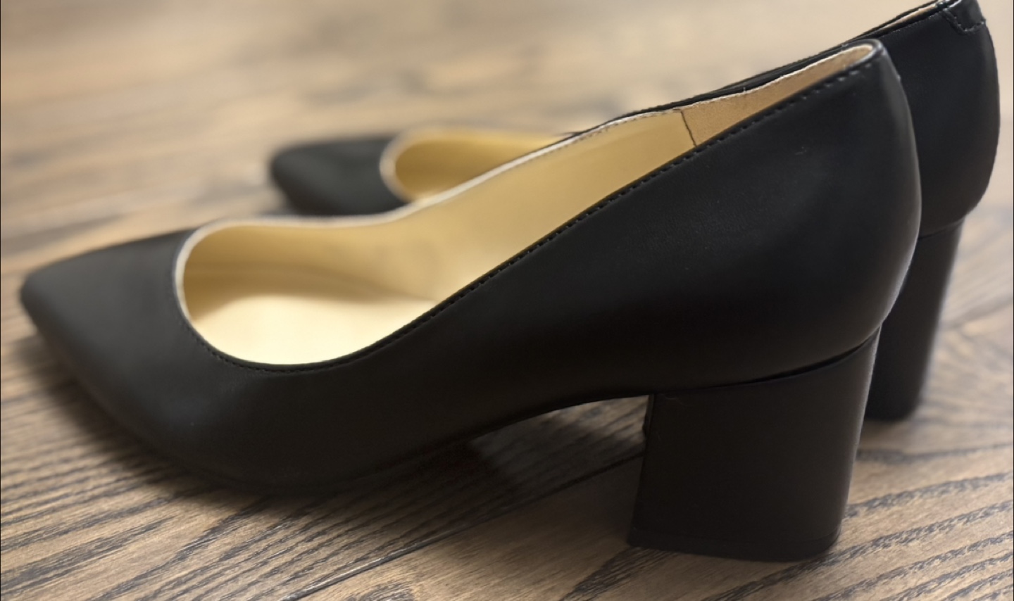 Nine West Black Pointed Toe Heels