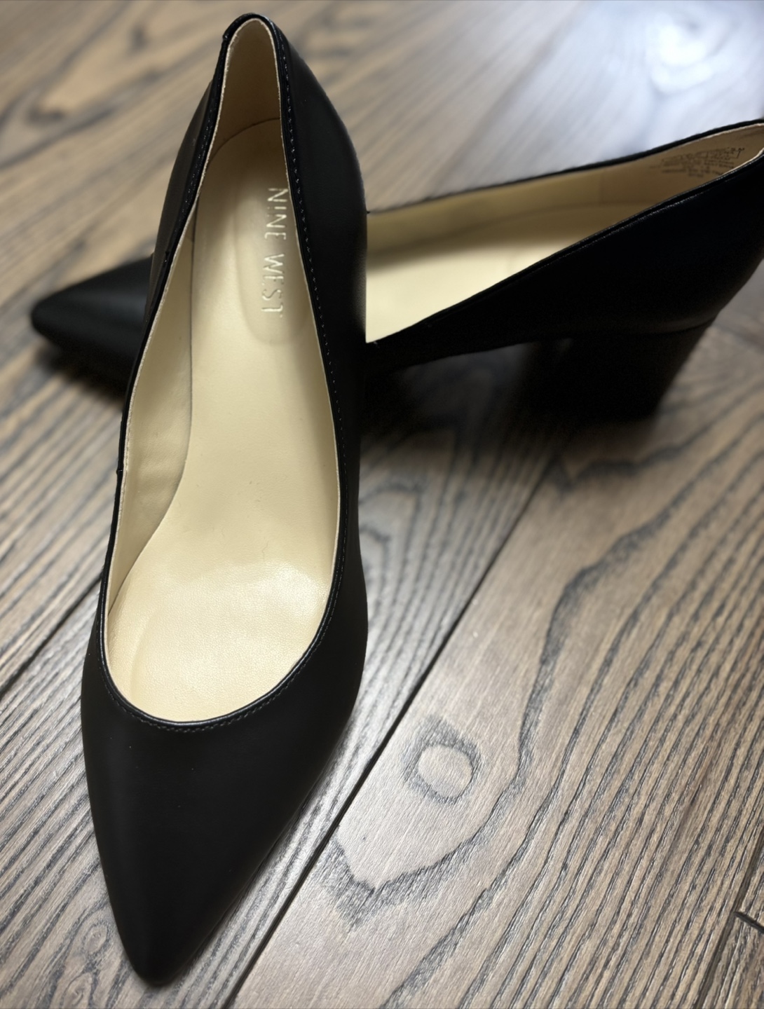 Nine West Black Pointed Toe Heels - photo 2