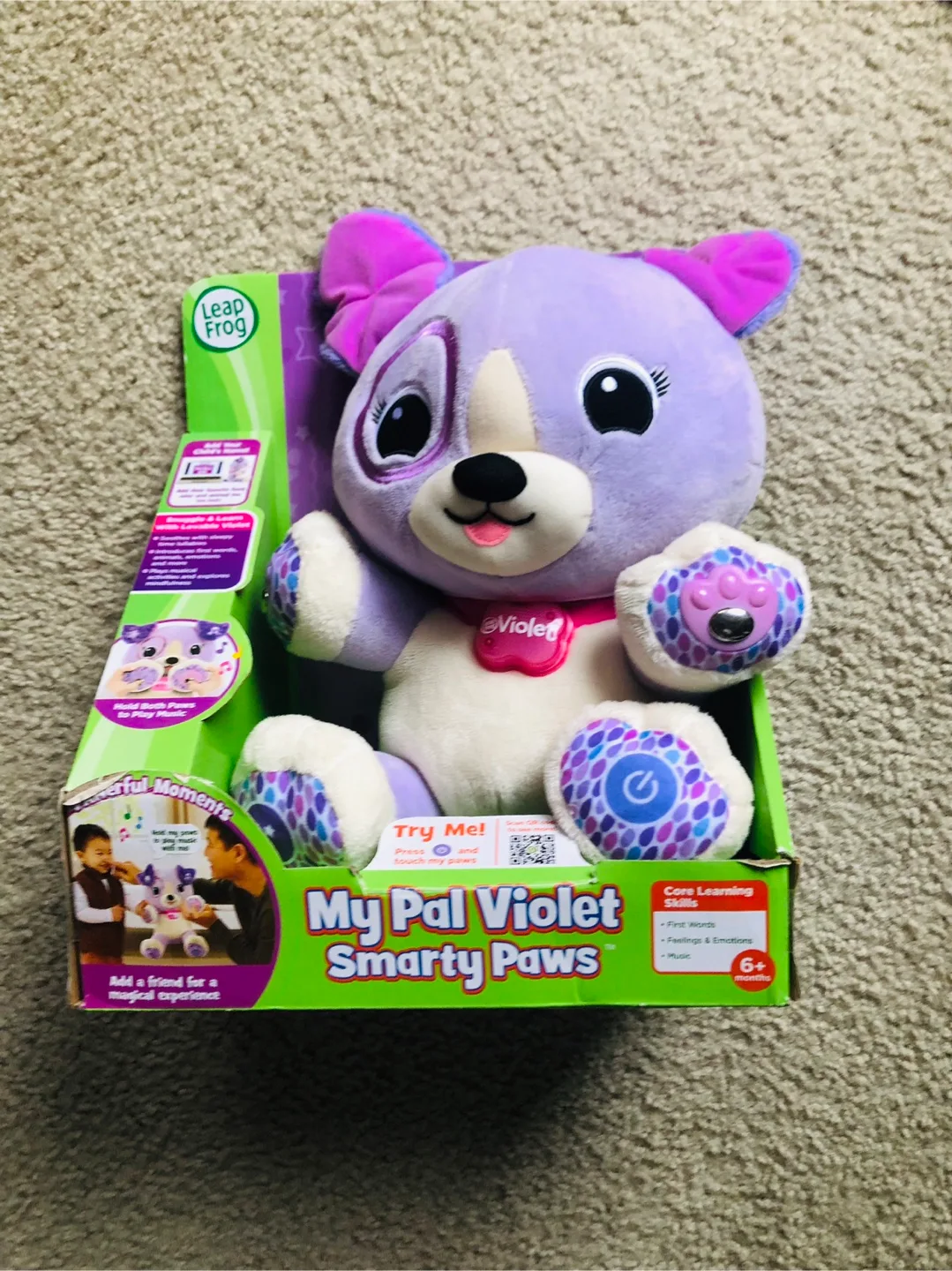 LeapFrog My Pal Violet Smarty Paws Interactive Plush Toy thumbnail