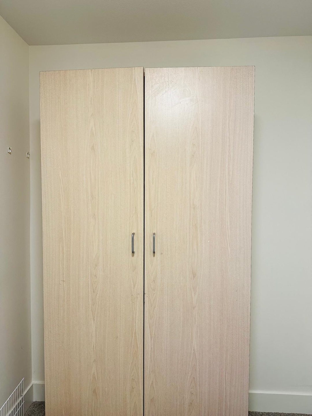 Large Wooden Storage Cabinet with Shelves - photo 2