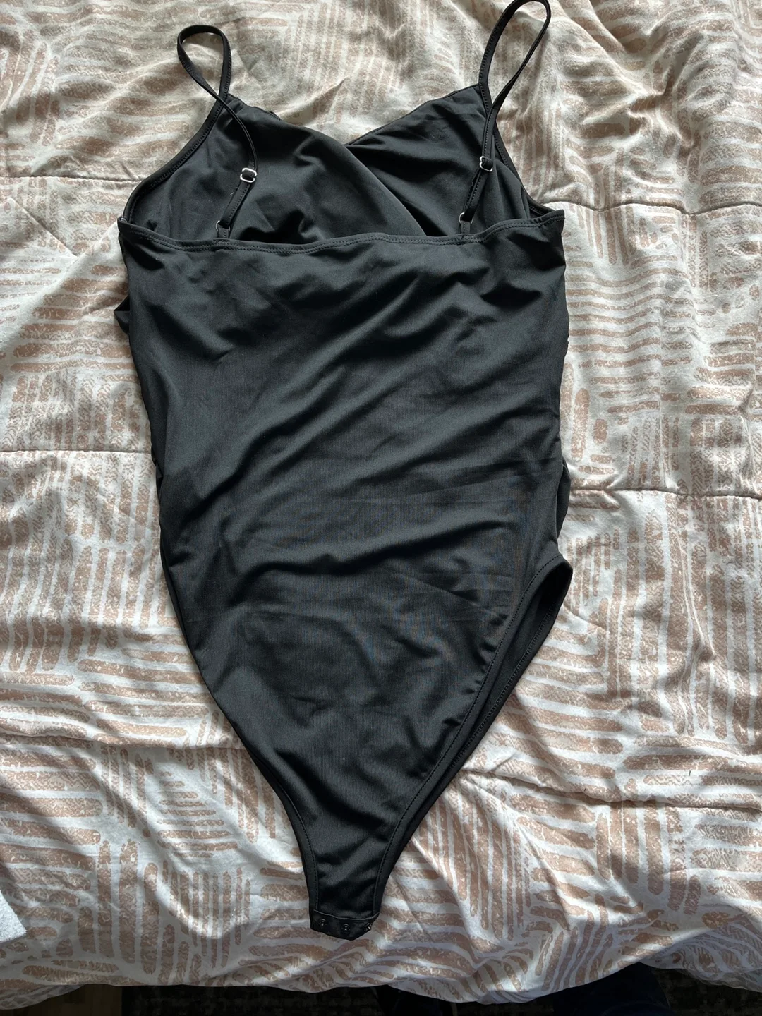 Black Cross-Front Bodysuit image indicator(6)