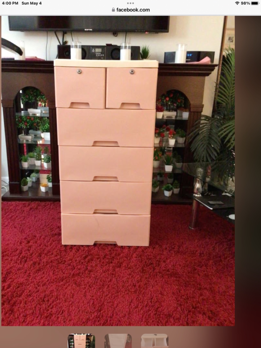 Plastic 7-Drawer Storage Chest