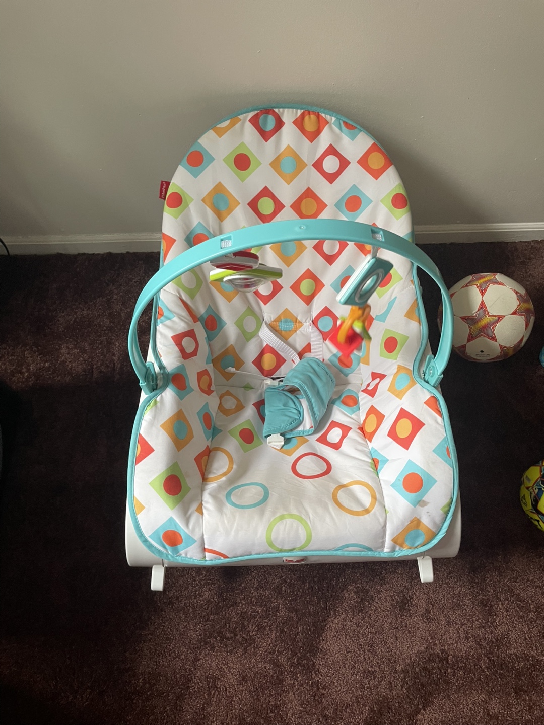 Baby Rocker Chair with Toy Bar