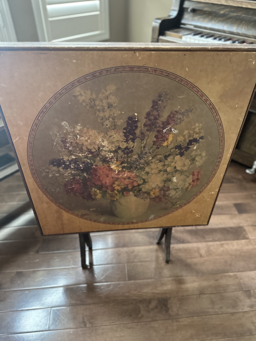 FREE - Vintage Floral-Top Occasional Table