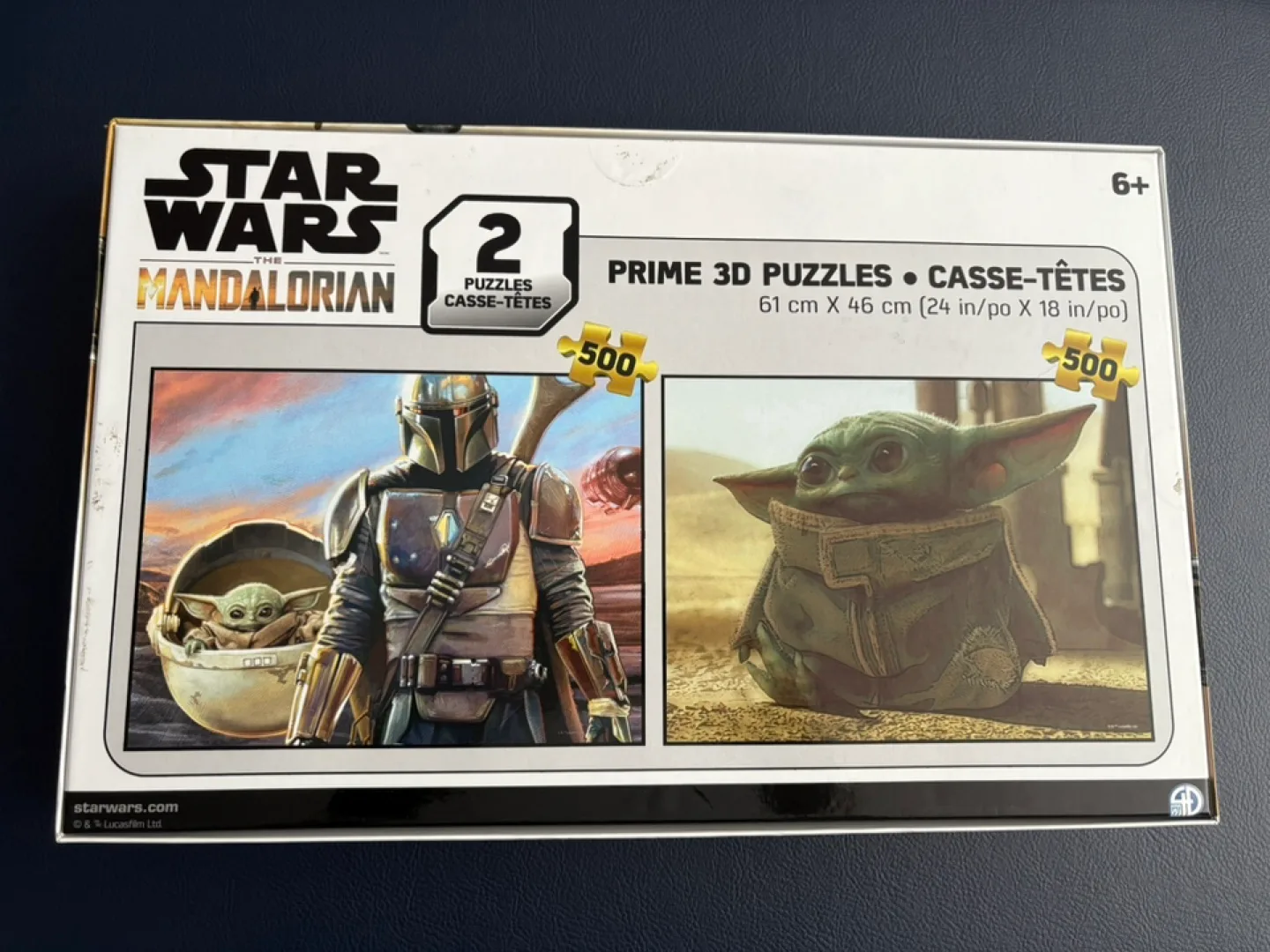 Star Wars The Mandalorian 2-Pack 500 Piece 3D Puzzles thumbnail