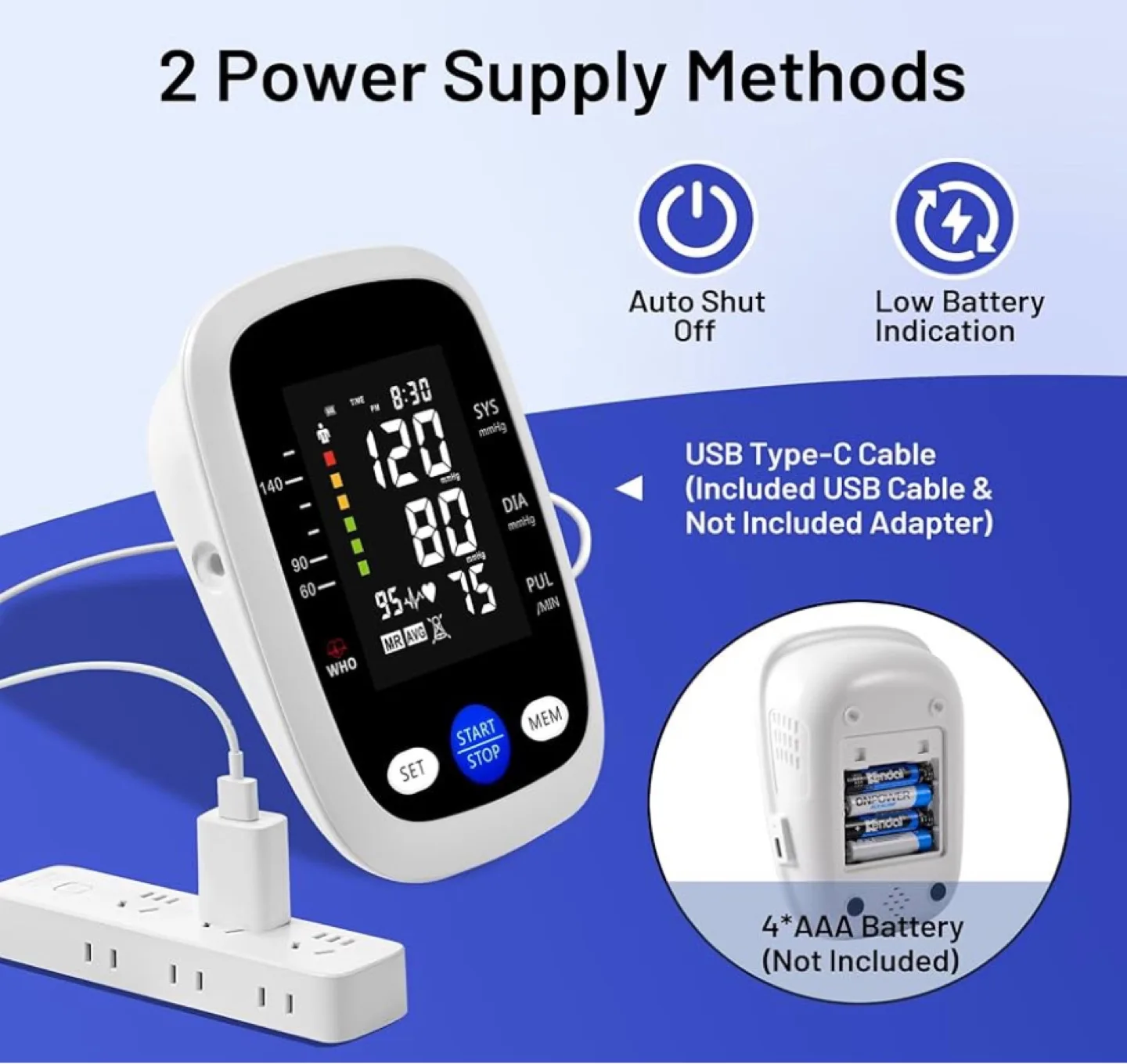 REDIVN Automatic Blood Pressure Monitor with Carrying Case image indicator(9)