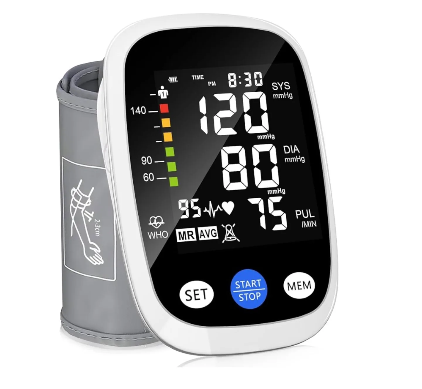 REDIVN Automatic Blood Pressure Monitor with Carrying Case image indicator(5)