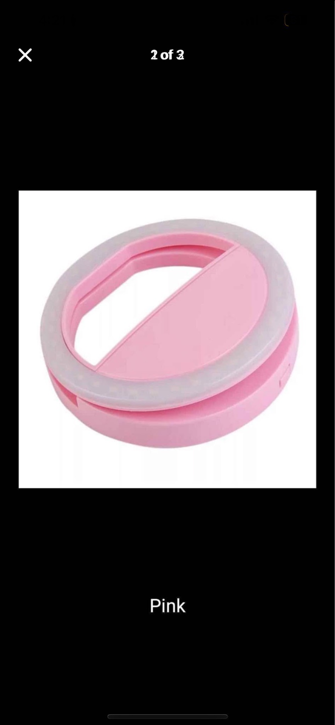 Phone Ring Light - Pink & White - photo 2