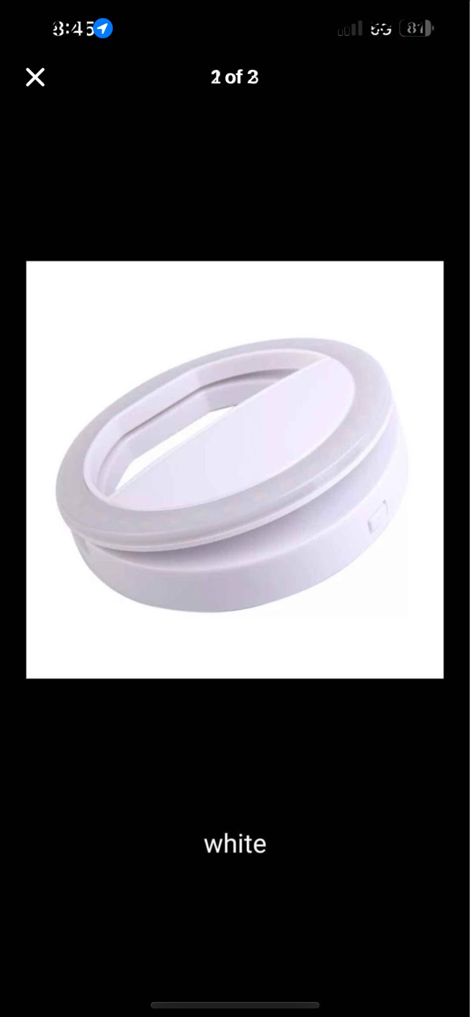 Phone Ring Light - Pink & White
