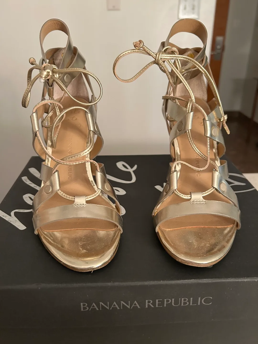 Banana Republic Eryn Gold Gladiator Sandals 🇨🇦 image indicator(3)