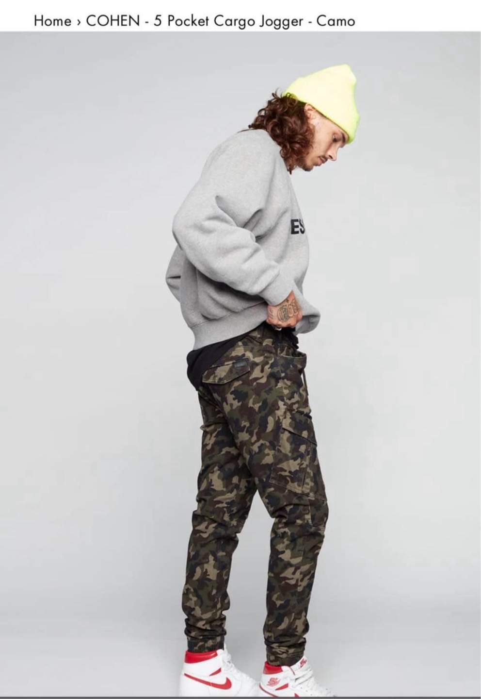 COHEN 5 Pocket Camo Cargo Joggers. 🇨🇦 - photo 4